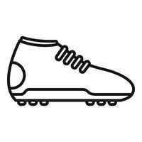 voetbal sneaker icoon schets vector. sport schoen vector