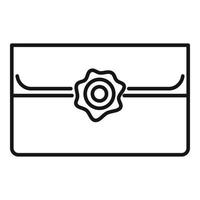 bedrijf envelop icoon schets vector. mail brief vector