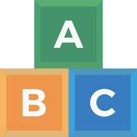 abc blokken vector illustratie Aan een achtergrond.premium kwaliteit symbolen.vector pictogrammen voor concept en grafisch ontwerp.