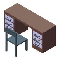 bureaublad vernieuwing icoon isometrische vector. huis appartement vector