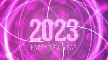 nieuw jaar 2023 feest achtergrond eps 10 vector met tekst ruimte Aan een Purper achtergrond vector illustratie vieren