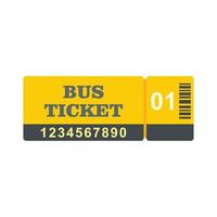 controle bus ticket icoon vlak geïsoleerd vector