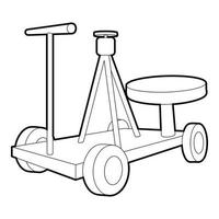 filmen uitrusting icoon, schets stijl vector