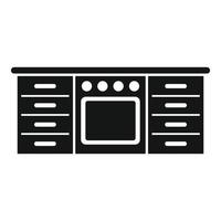 keuken meubilair icoon gemakkelijk vector. interieur ontwerp vector