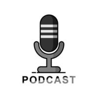 vector ontwerp voor podcast logo