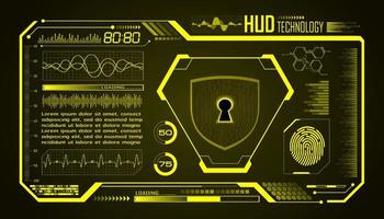 modern hud technologie scherm achtergrond vector