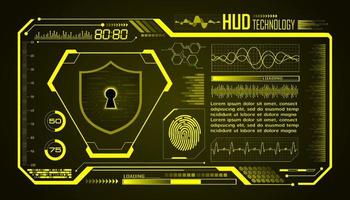 modern hud technologie scherm achtergrond vector