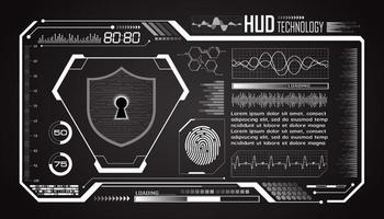 modern hud technologie scherm achtergrond vector