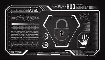 modern hud technologie scherm achtergrond vector