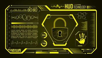 modern hud technologie scherm achtergrond vector