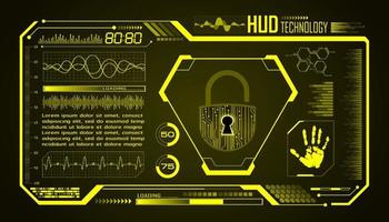 modern hud technologie scherm achtergrond vector