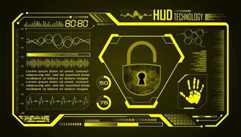 modern hud technologie scherm achtergrond vector