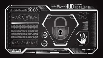 modern hud technologie scherm achtergrond vector