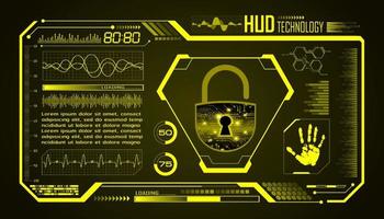 modern hud technologie scherm achtergrond vector