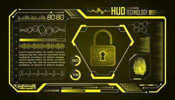 modern hud technologie scherm achtergrond vector