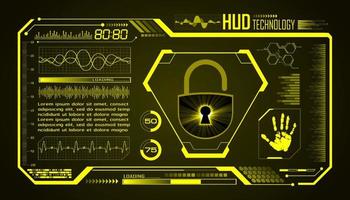 modern hud technologie scherm achtergrond vector