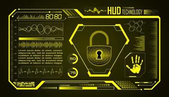 modern hud technologie scherm achtergrond vector