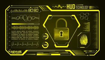 modern hud technologie scherm achtergrond vector