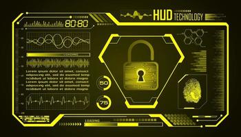 modern hud technologie scherm achtergrond vector