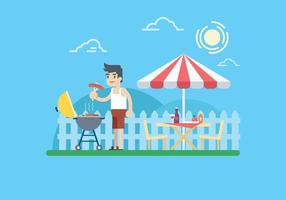 Zomer Barbecue Illustratie vector