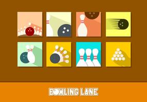 Flat Icon Bowling Gratis Vectoren