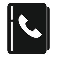 telefoonboek icoon gemakkelijk vector. contact telefoontje vector