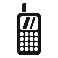 portable telefoon icoon gemakkelijk vector. contact telefoontje vector