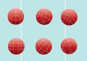 Bocce ball vector pack