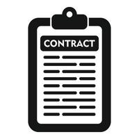 contract helpen icoon gemakkelijk vector. kantoor onderhoud vector