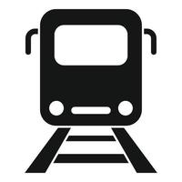 hou op trein icoon gemakkelijk vector. metro blok vector