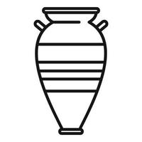 urn icoon schets vector. vaas pot vector