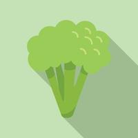 brocoli bundel icoon vlak vector. kool groente vector