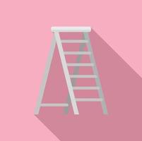 huishouden ladder icoon vlak vector. stap bouw vector