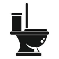 appartement toilet icoon gemakkelijk vector. water riolering vector