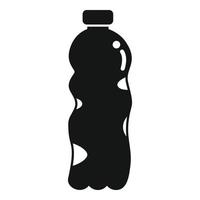 plastic fles verspilling icoon gemakkelijk vector. uitschot voedsel vector