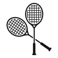 badminton icoon gemakkelijk vector. sport oefening vector