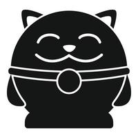 charme Lucky kat icoon gemakkelijk vector. neko Japan vector