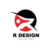 r brief logo, alfabet vector, eerste r Product merk logotype ontwerp vector