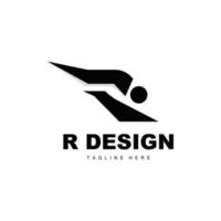 r brief logo, alfabet vector, eerste r Product merk logotype ontwerp vector