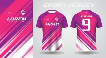 Purper roze sport Jersey ontwerp vector