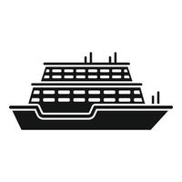 reis veerboot icoon gemakkelijk vector. schip rivier- vector