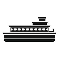water veerboot boot icoon gemakkelijk vector. rivier- schip vector