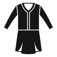 school- jurk uniform icoon gemakkelijk vector. mode overhemd vector