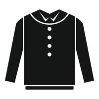 jongen overhemd icoon gemakkelijk vector. school- uniform vector