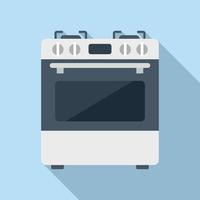 keuken fornuis icoon vlak vector. gas- kookplaat vector