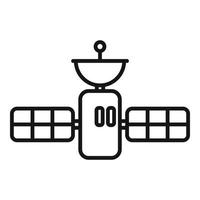 ruimte satelliet icoon schets vector. praten team vector
