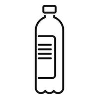 water fles icoon schets vector. sport voedsel vector
