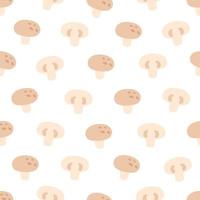 champignons, champignons naadloos patroon. vlak, hand- getrokken structuur voor behang, textiel, kleding stof, papier. vector