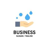 schoonmaak hand- zeep wassen bedrijf logo sjabloon vlak kleur vector