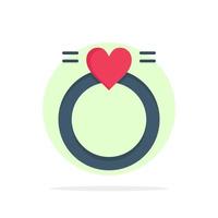 ring huwelijk liefde bruiloft abstract cirkel achtergrond vlak kleur icoon vector